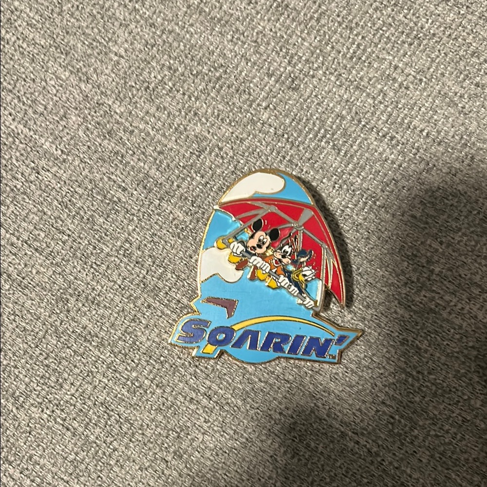 Disney Soarin' Pin with Red and Blue Highlights
